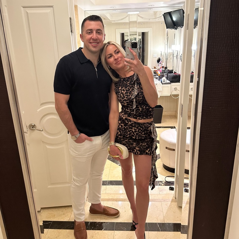 Lioness cheetah two piece skirt set